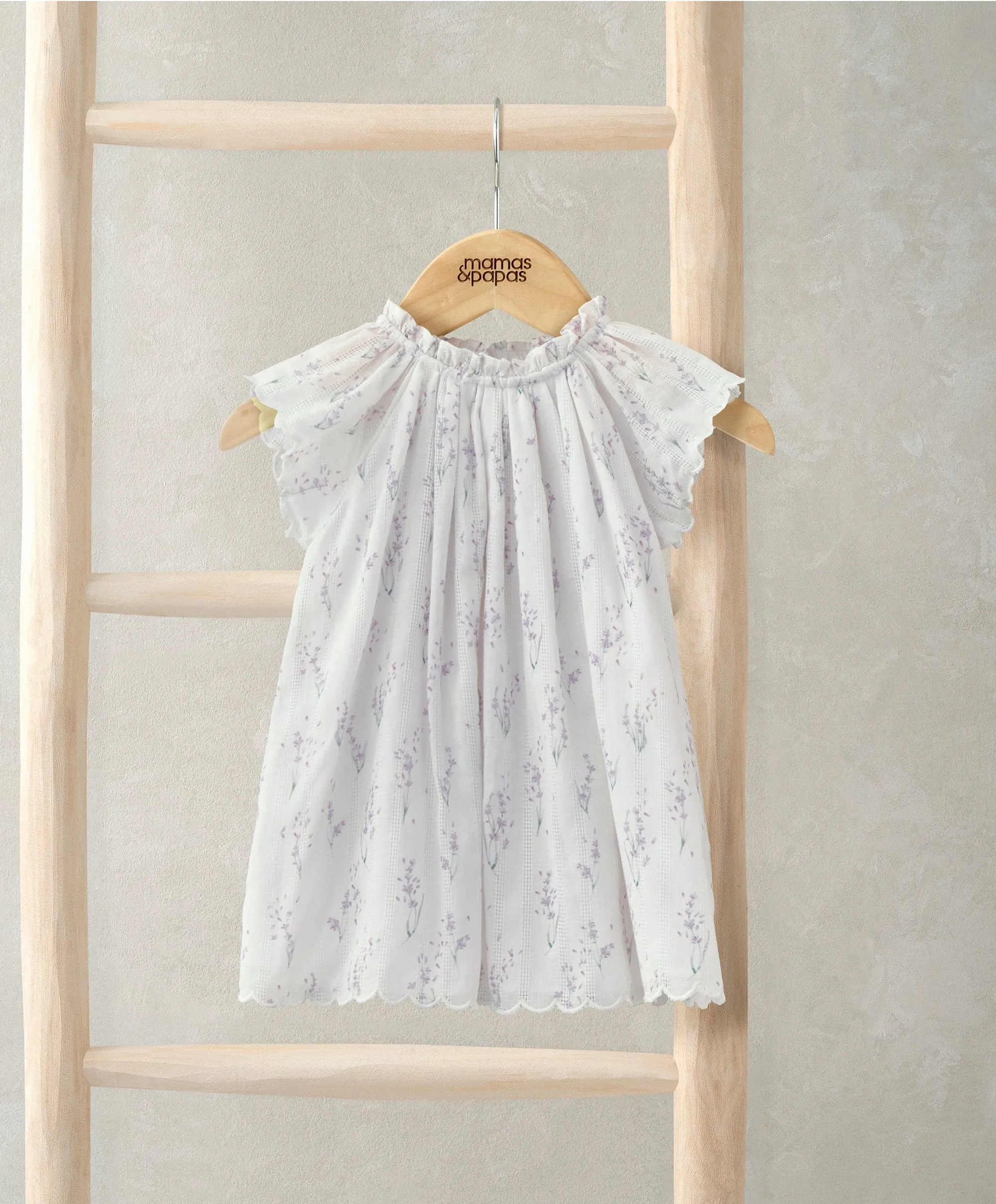 Robe à manches courtes - Imprimé lavande
