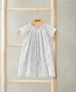Robe à manches courtes - Imprimé lavande