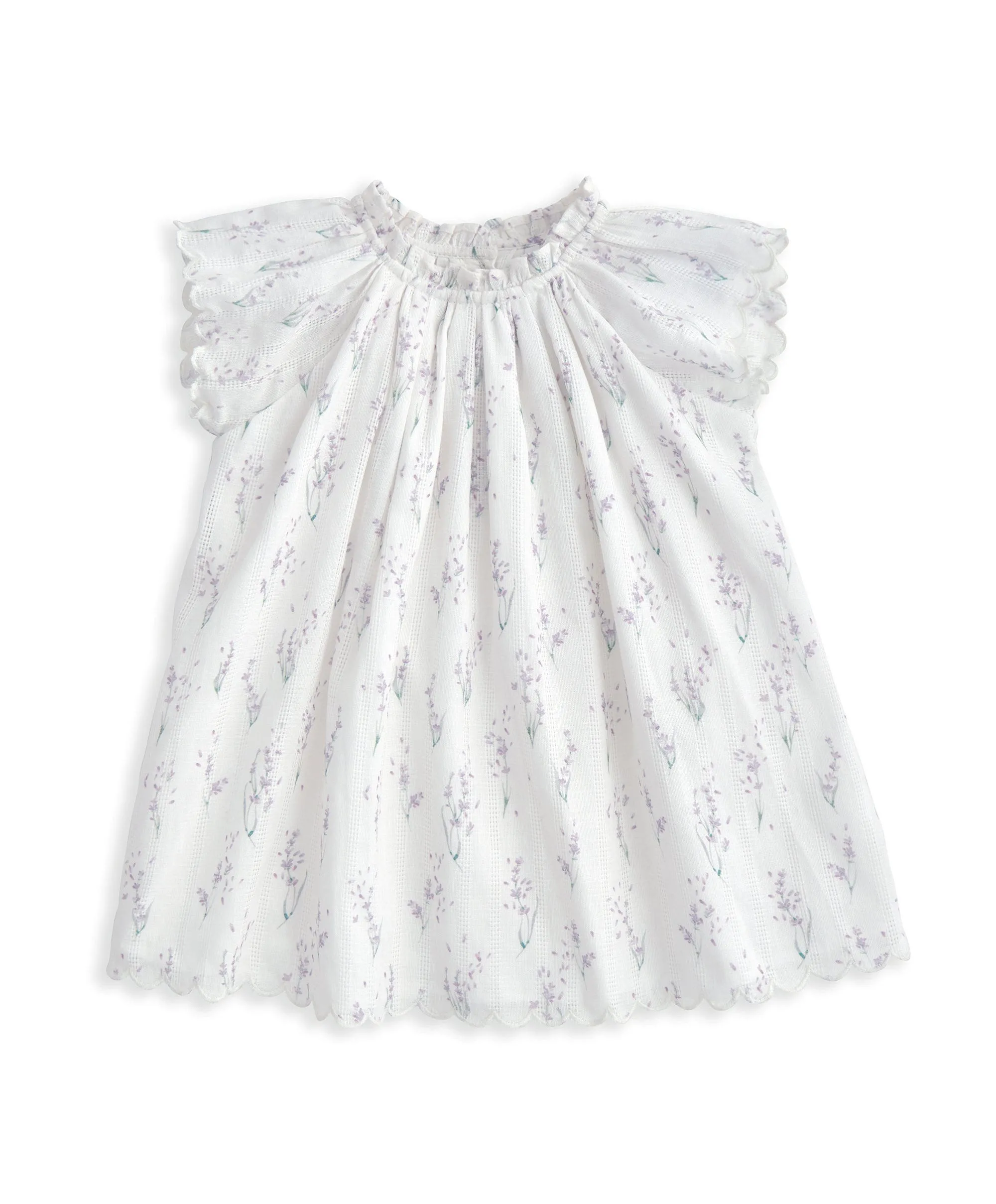 Robe à manches courtes - Imprimé lavande