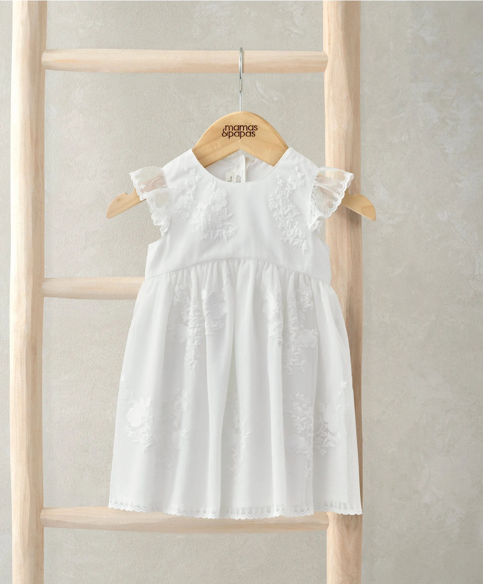 Robe courte en dentelle brodée - Imprimé floral pour bébés et enfants Mamas & Papas