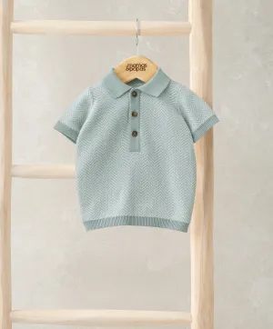 Polo tricoté manches courtes