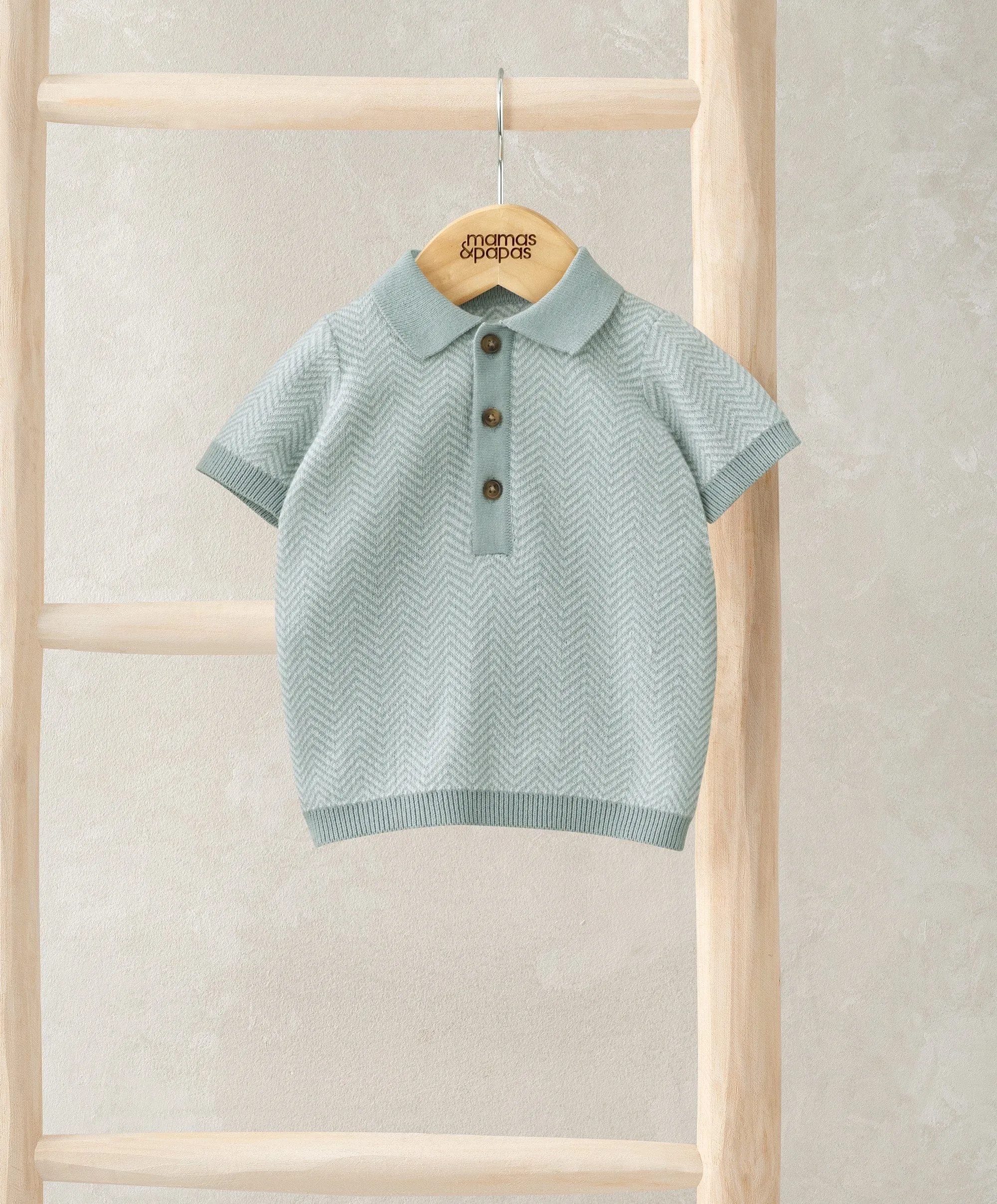 Polo tricoté manches courtes