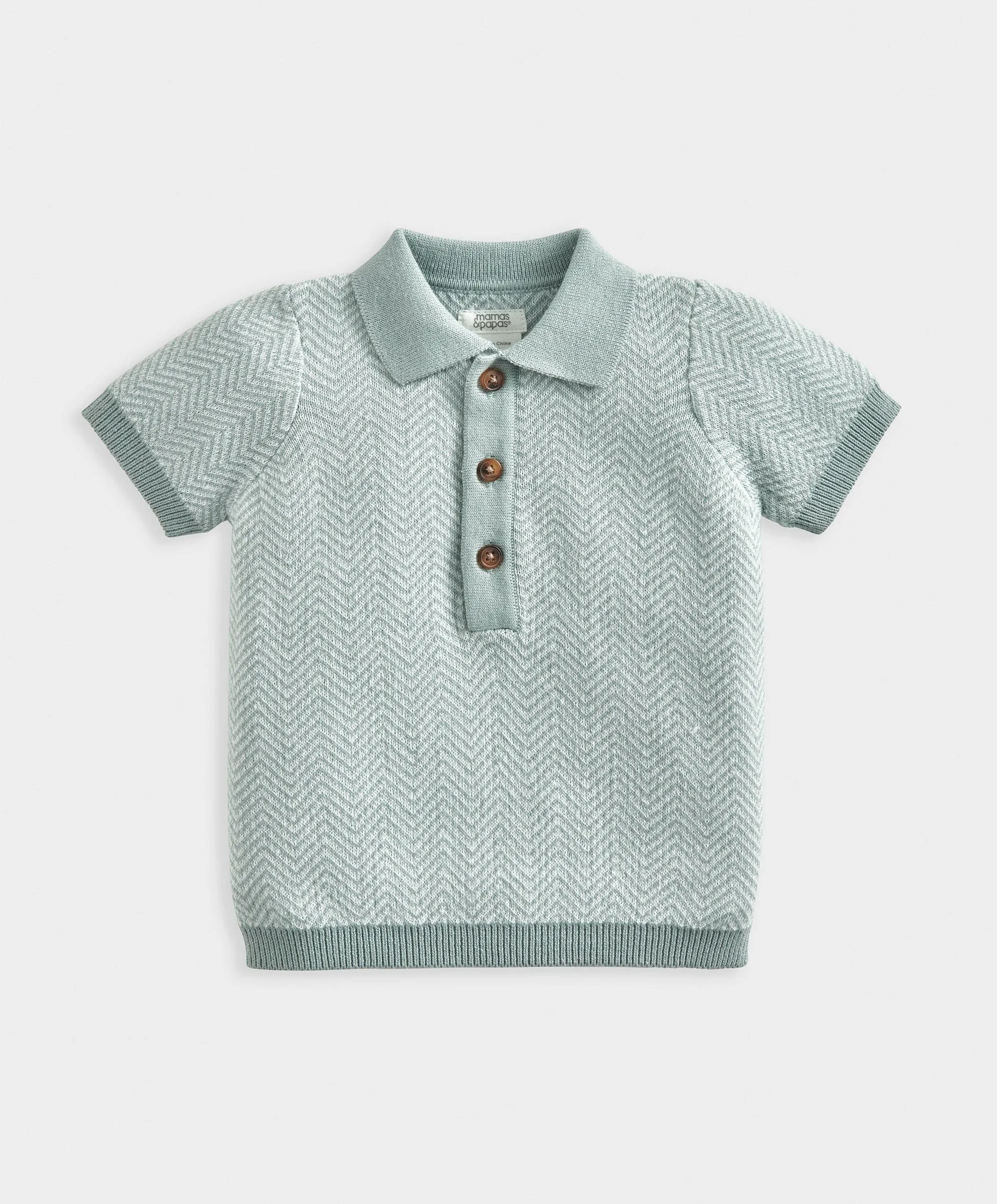 Polo tricoté manches courtes