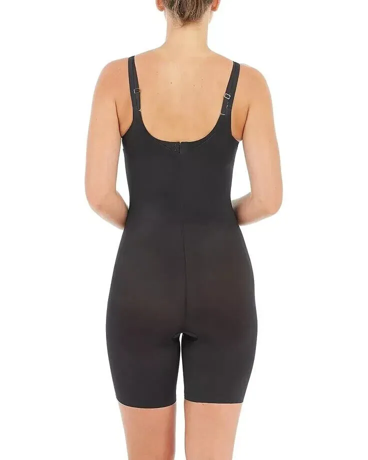 Spanx Thinstincts 2.0 Femme 3X Noir Stretch Bustier Ouvert Body Mi-Cuisse JDM471