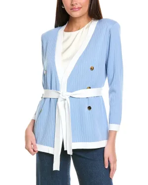 Cardigan tricoté inspiré de l'icône française St. John