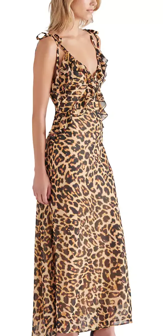 Robe maxi Steve Madden en léopard