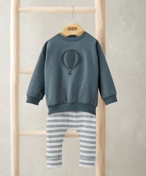 Ensemble Sweat à rayures et Legging Bébé Enfant Mamas & Papas