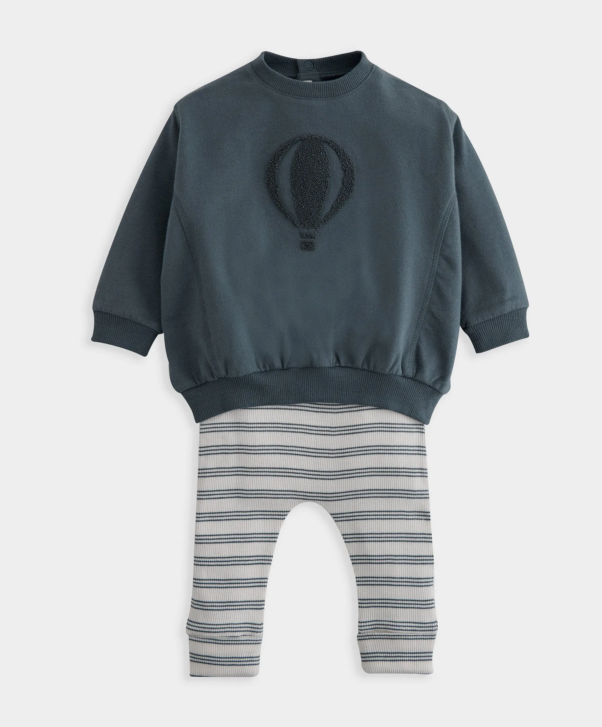 Ensemble Sweat à rayures et Legging Bébé Enfant Mamas & Papas