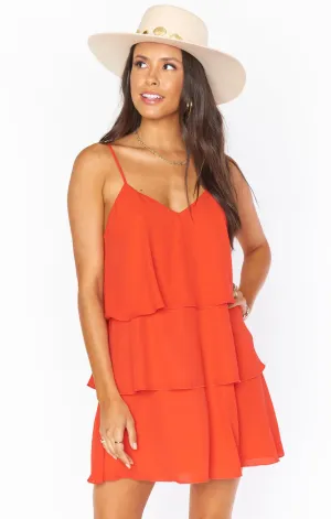 Robe à volants Suarez ~ Tequila Sunrise