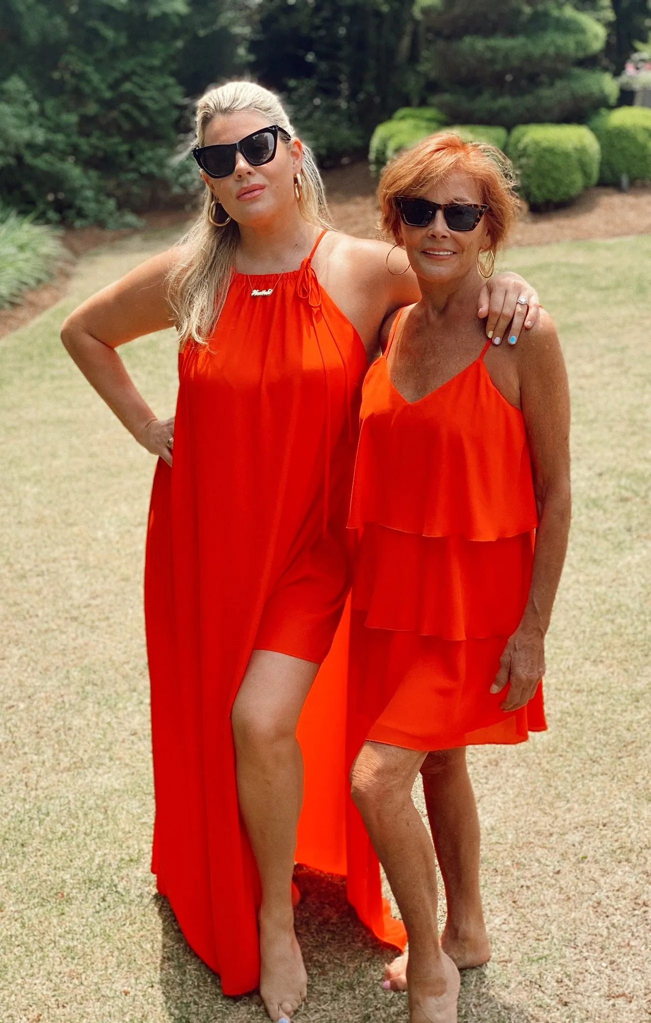 Robe à volants Suarez ~ Tequila Sunrise