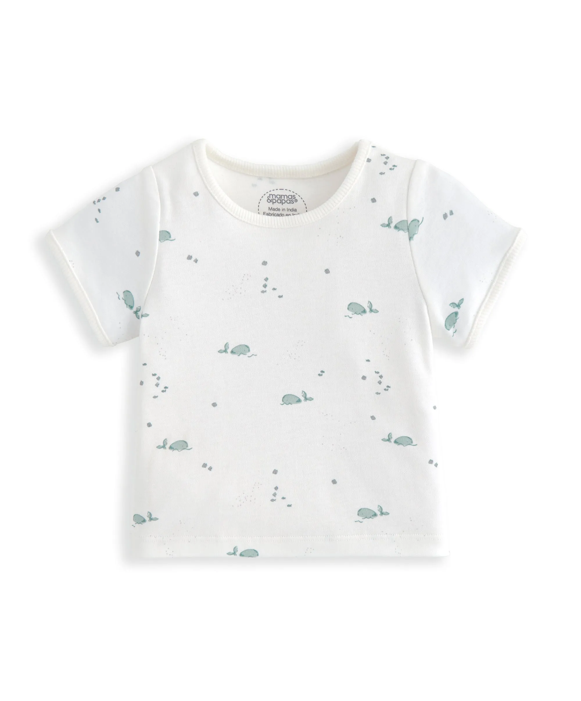 Ensemble T-Shirt & Short (2 Pièces) - Imprimé Baleine