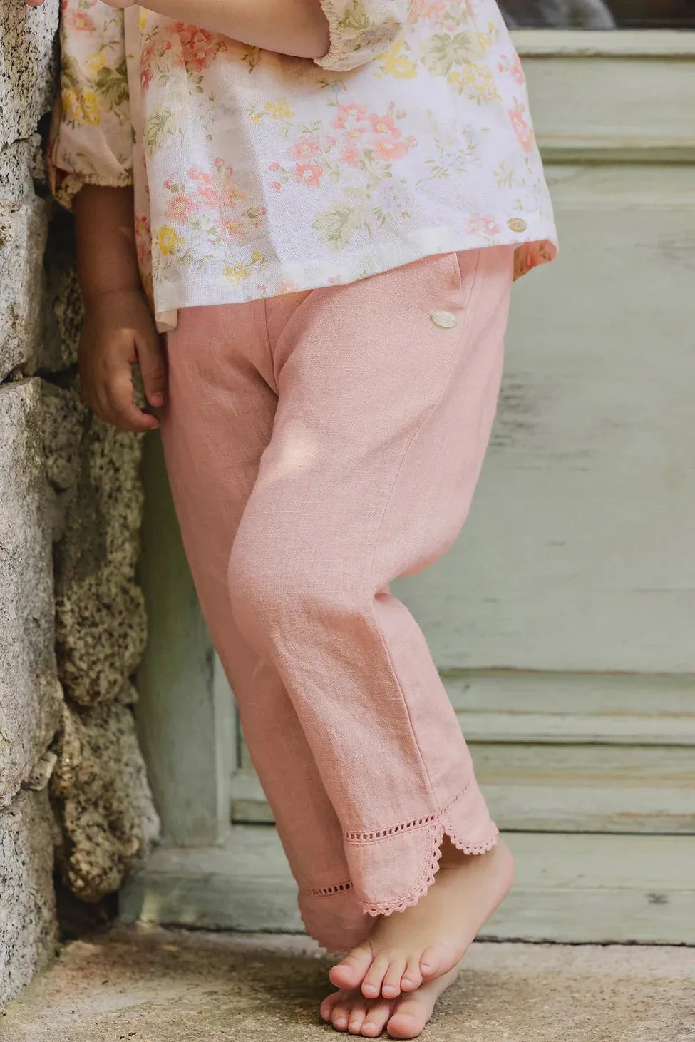 Tartine Et Chocolat Pantalon d'été pour bébé garçon et fille 4 - Pivoine