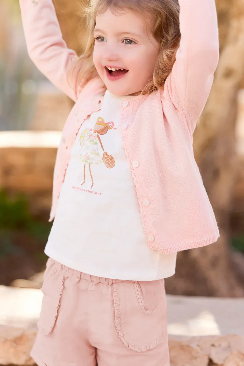 Tartine Et Chocolat Garçons Filles BÉBÉ JARDIN D'ÉTÉ SHORT 2 - Pivoine