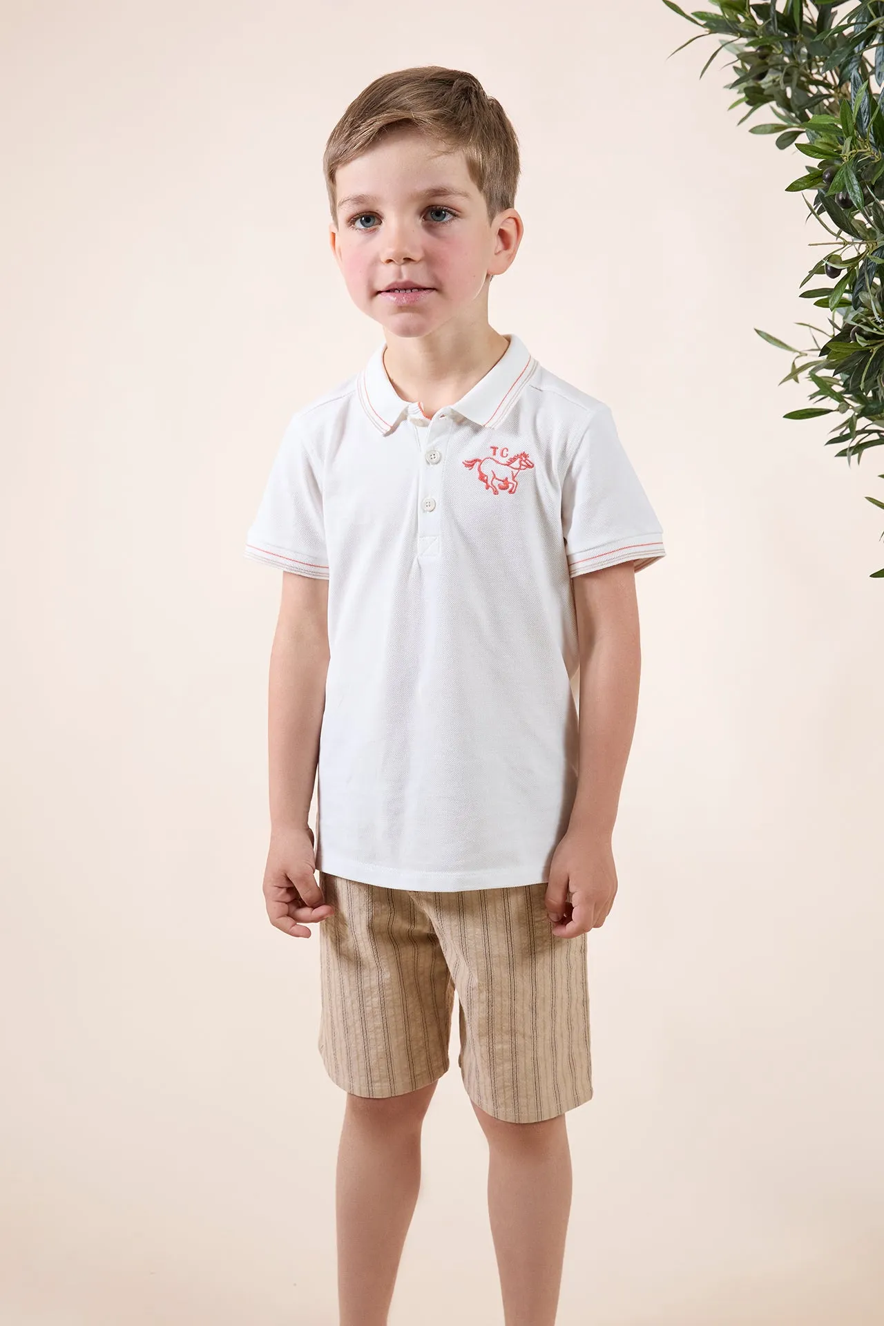 Tartine Et Chocolat Garçons Filles BÉBÉ PETIT COWBOY SHORT16 - Ocre