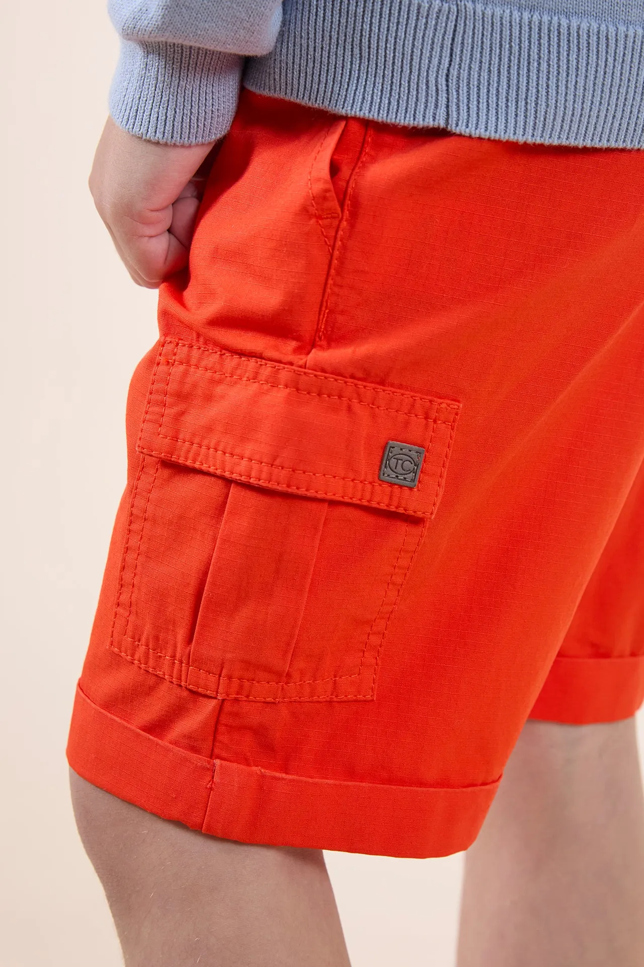 Tartine Et Chocolat Garçons Filles SHORT AVENTURE URBAINE 7BIS - Orange épicé