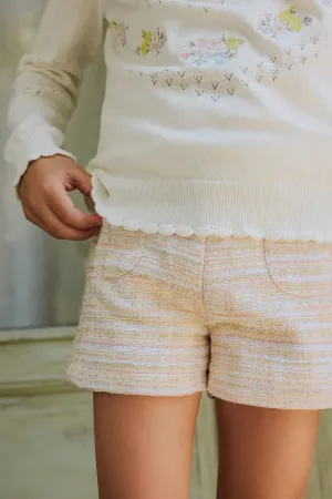 Tartine Et Chocolat Garçons Filles SHORT JARDIN D'ÉTÉ F - Nacré