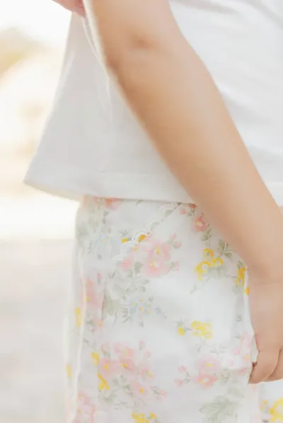 Tartine Et Chocolat Garçons Filles SHORT JARDIN D'ÉTÉ - Nacré