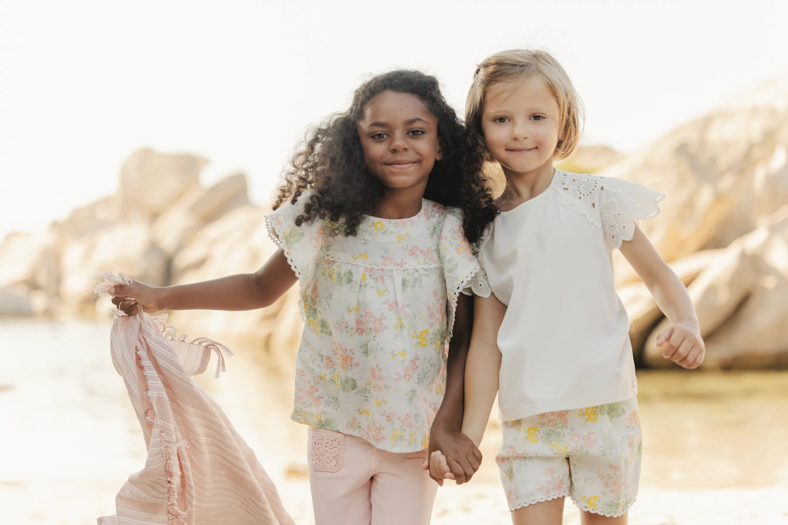 Tartine Et Chocolat Garçons Filles SHORT JARDIN D'ÉTÉ - Nacré