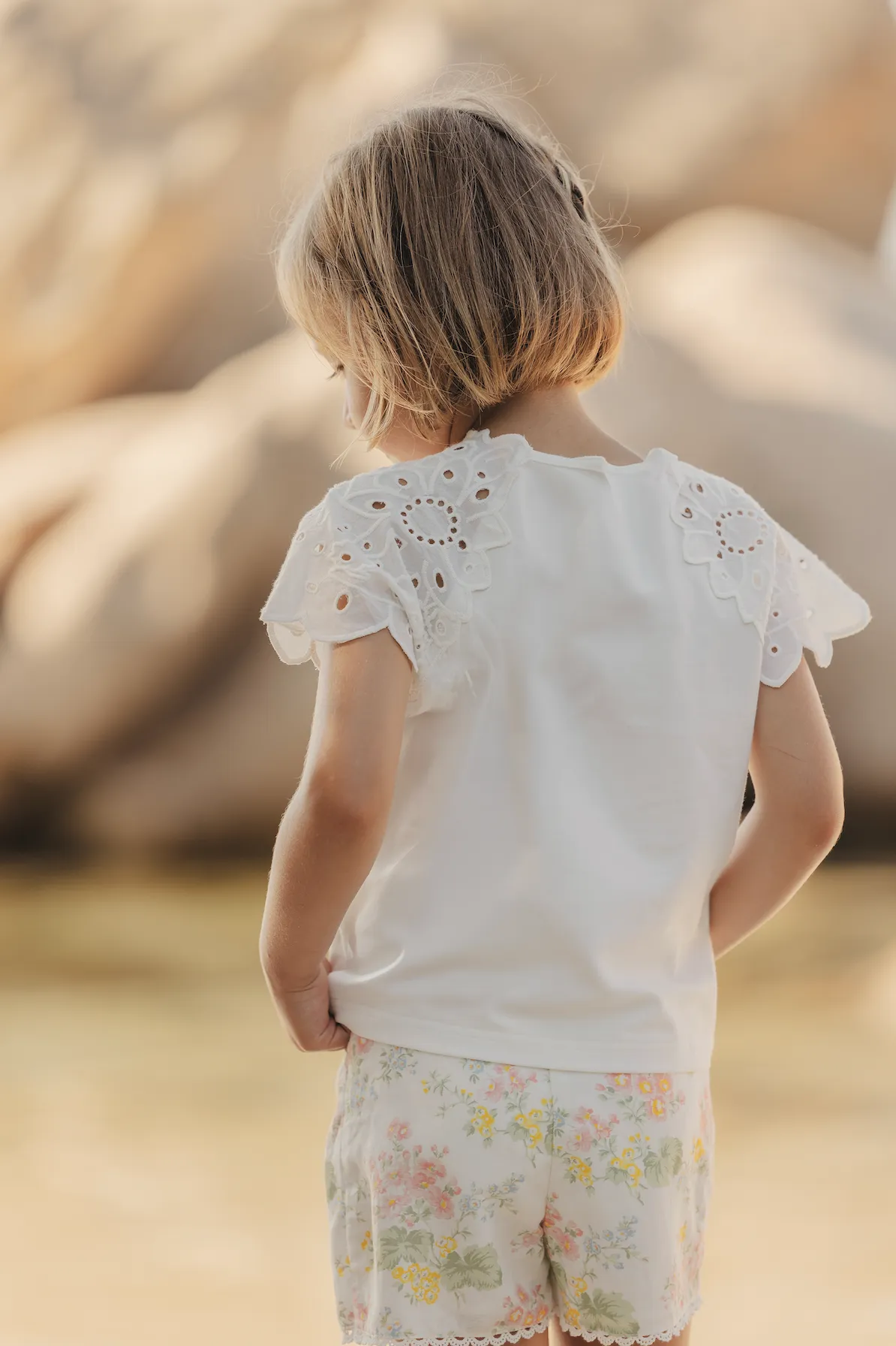 Tartine Et Chocolat Garçons Filles SHORT JARDIN D'ÉTÉ - Nacré