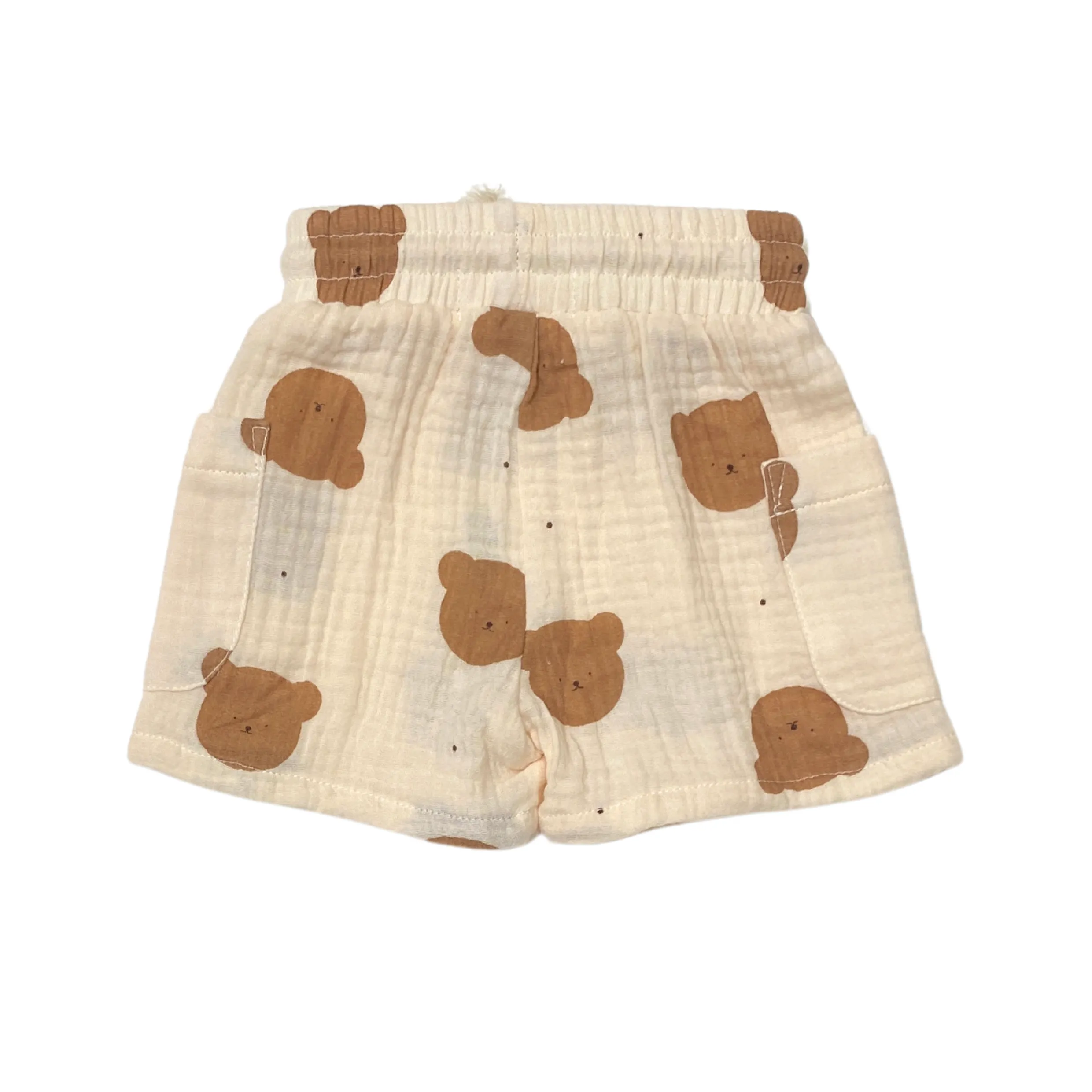 Ensemble Short et T-Shirt en Mousseline de Coton Bio Teddy