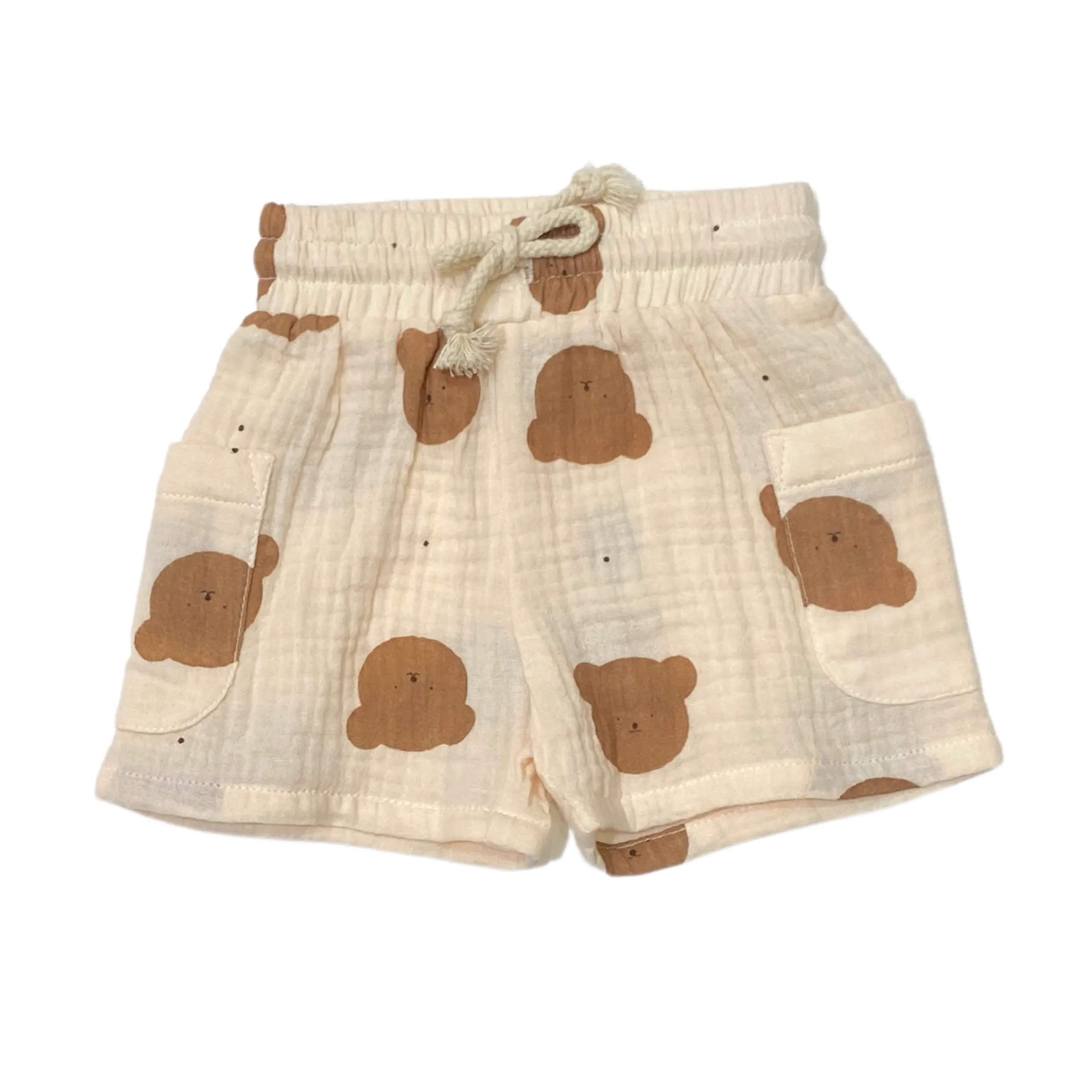 Ensemble Short et T-Shirt en Mousseline de Coton Bio Teddy
