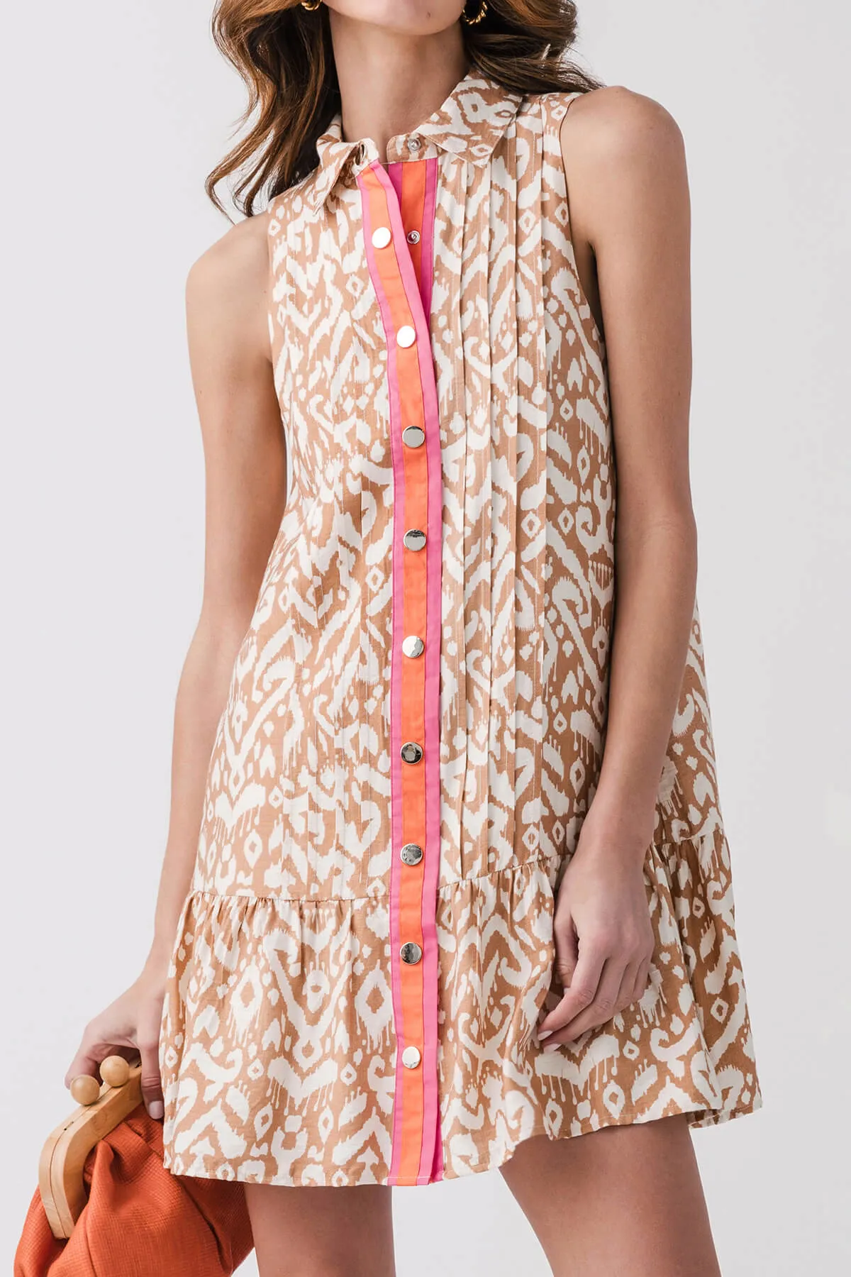 Robe imprimée sans manches THML