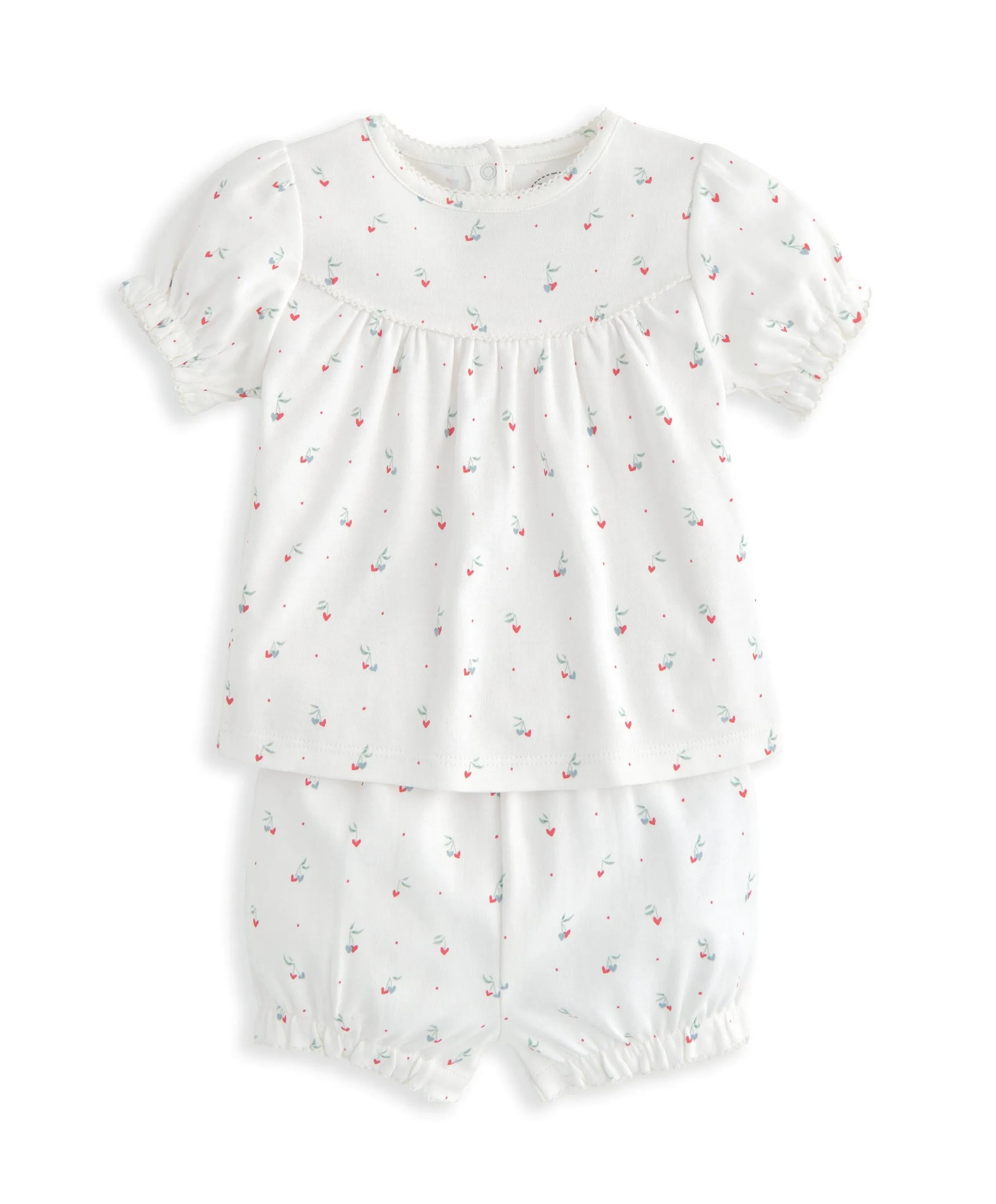 Ensemble Haut & Short (2 Pièces) - Imprimé Cœurs Cerise Babykids Mamas & Papas