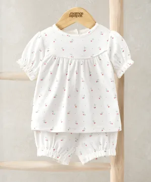 Ensemble Haut & Short (2 Pièces) - Imprimé Cœurs Cerise Babykids Mamas & Papas