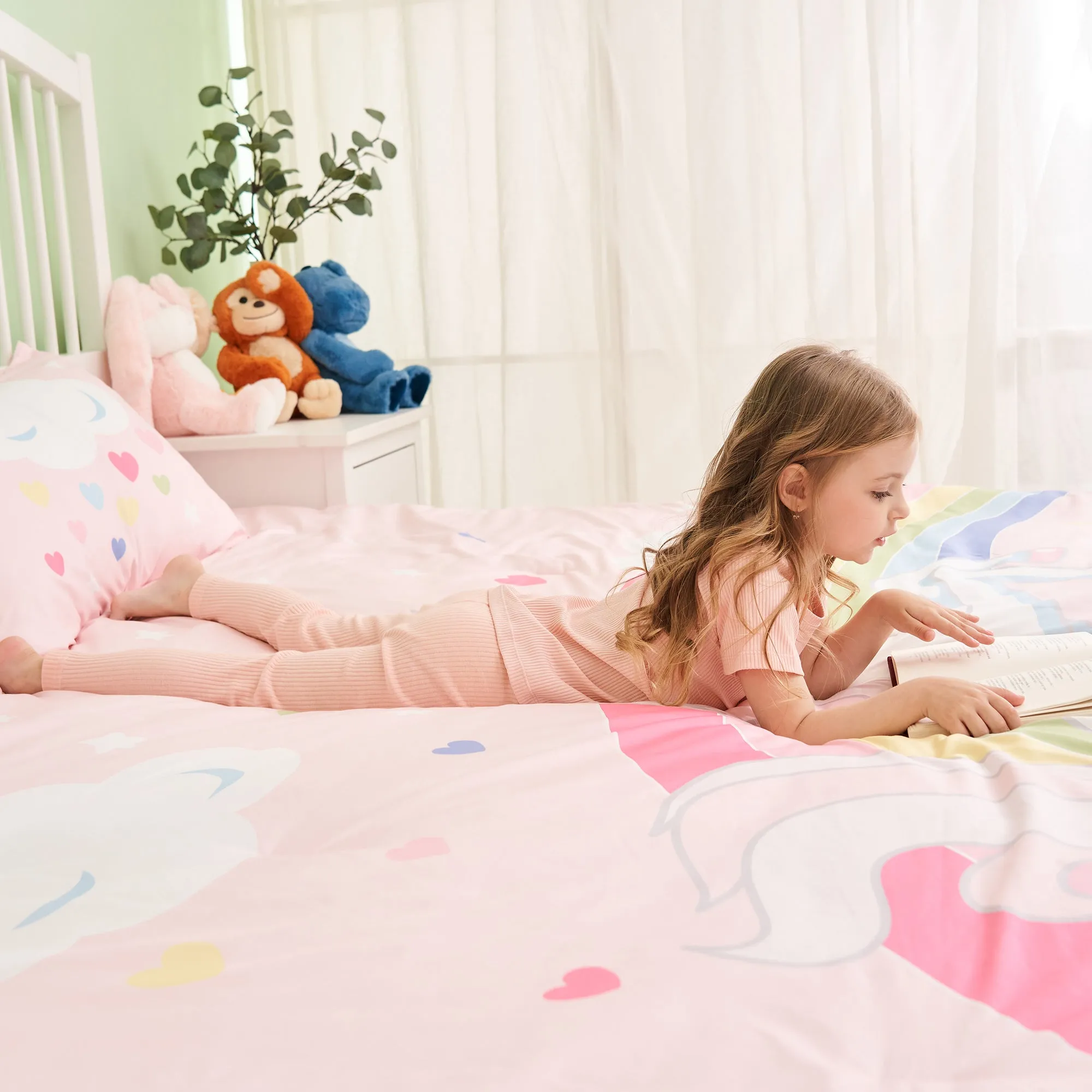 Ensemble de Couette Licorne pour Lit Jumeau