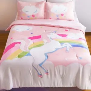Ensemble de Couette Licorne pour Lit Jumeau