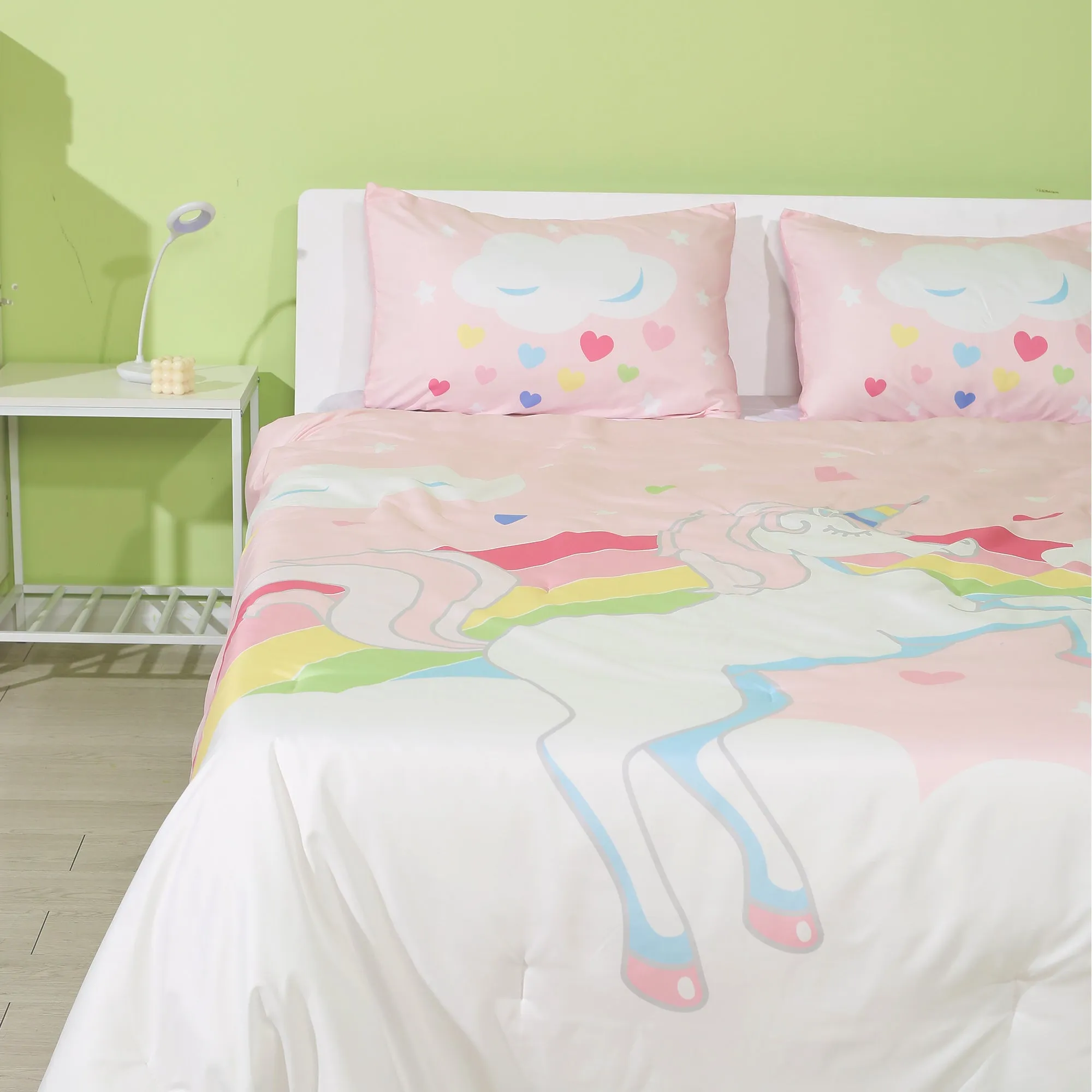 Ensemble de Couette Licorne pour Lit Jumeau