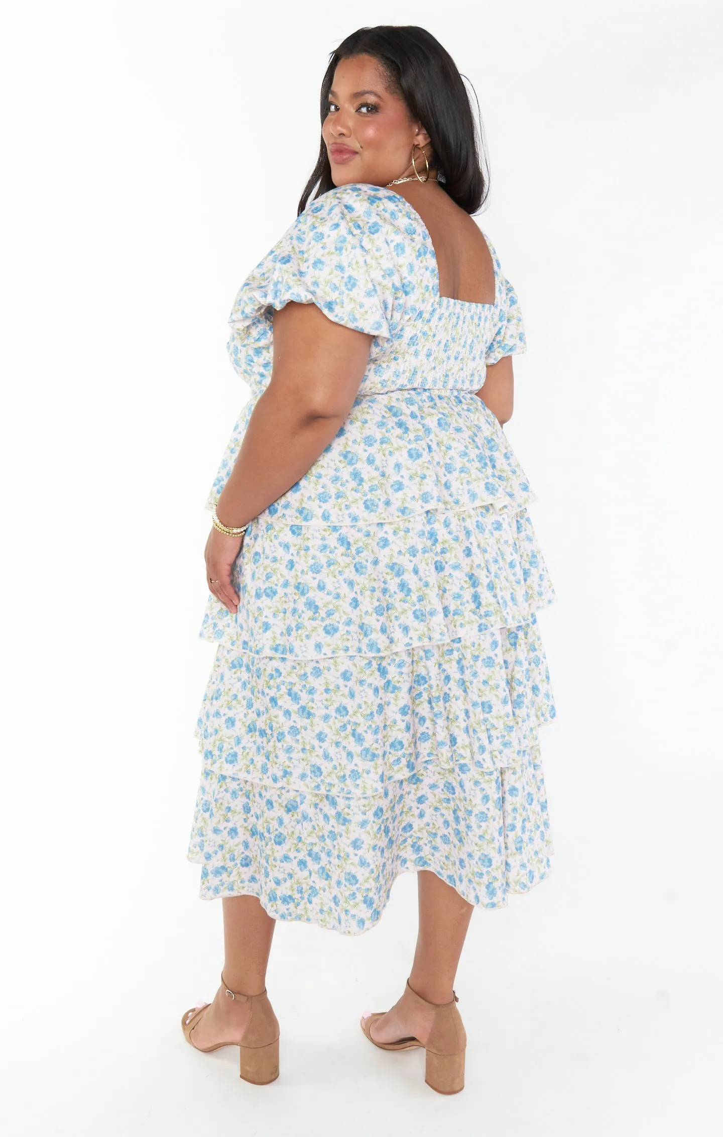 Robe Midi Va Va ~ Rose Charmant