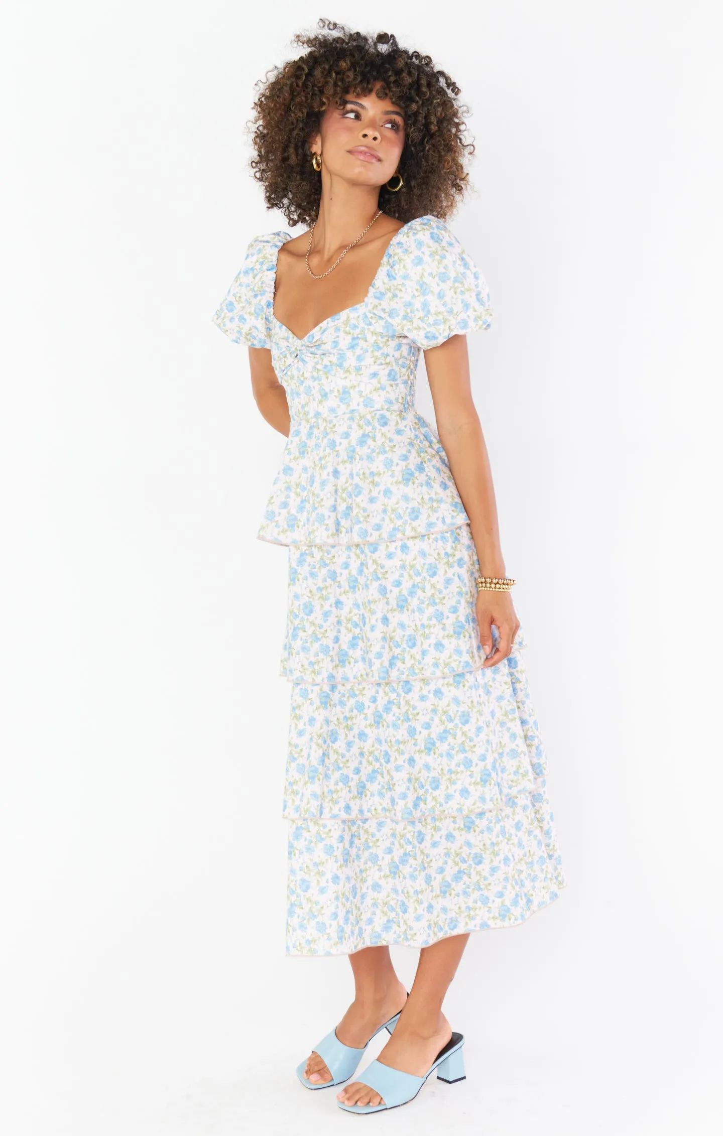 Robe Midi Va Va ~ Rose Charmant