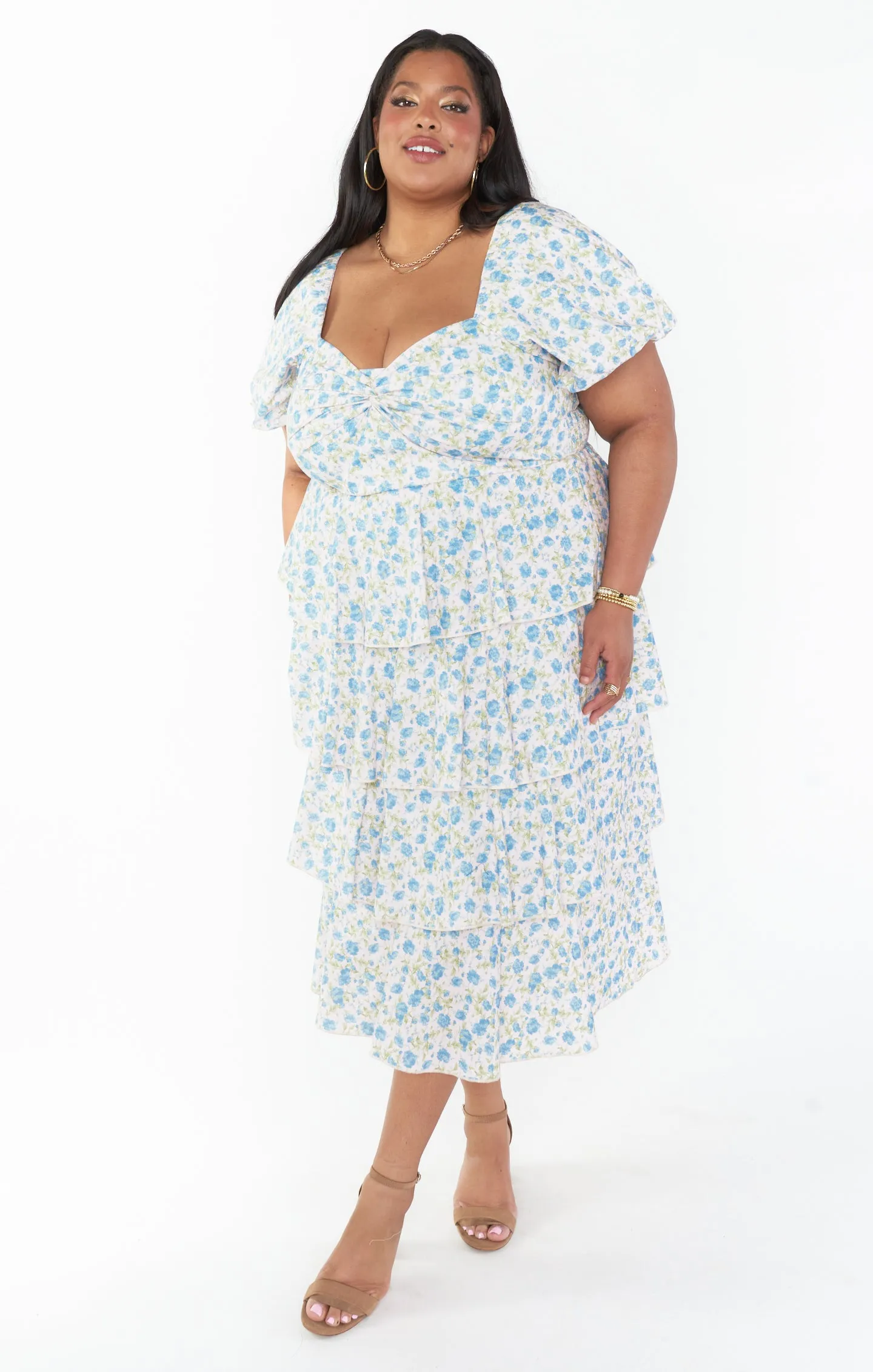 Robe Midi Va Va ~ Rose Charmant