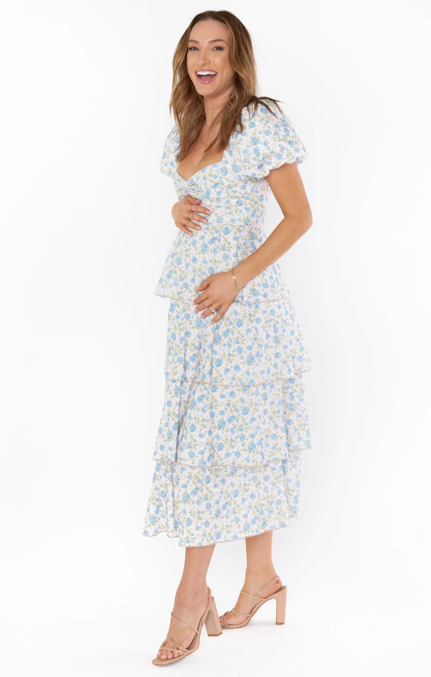 Robe Midi Va Va ~ Rose Charmant