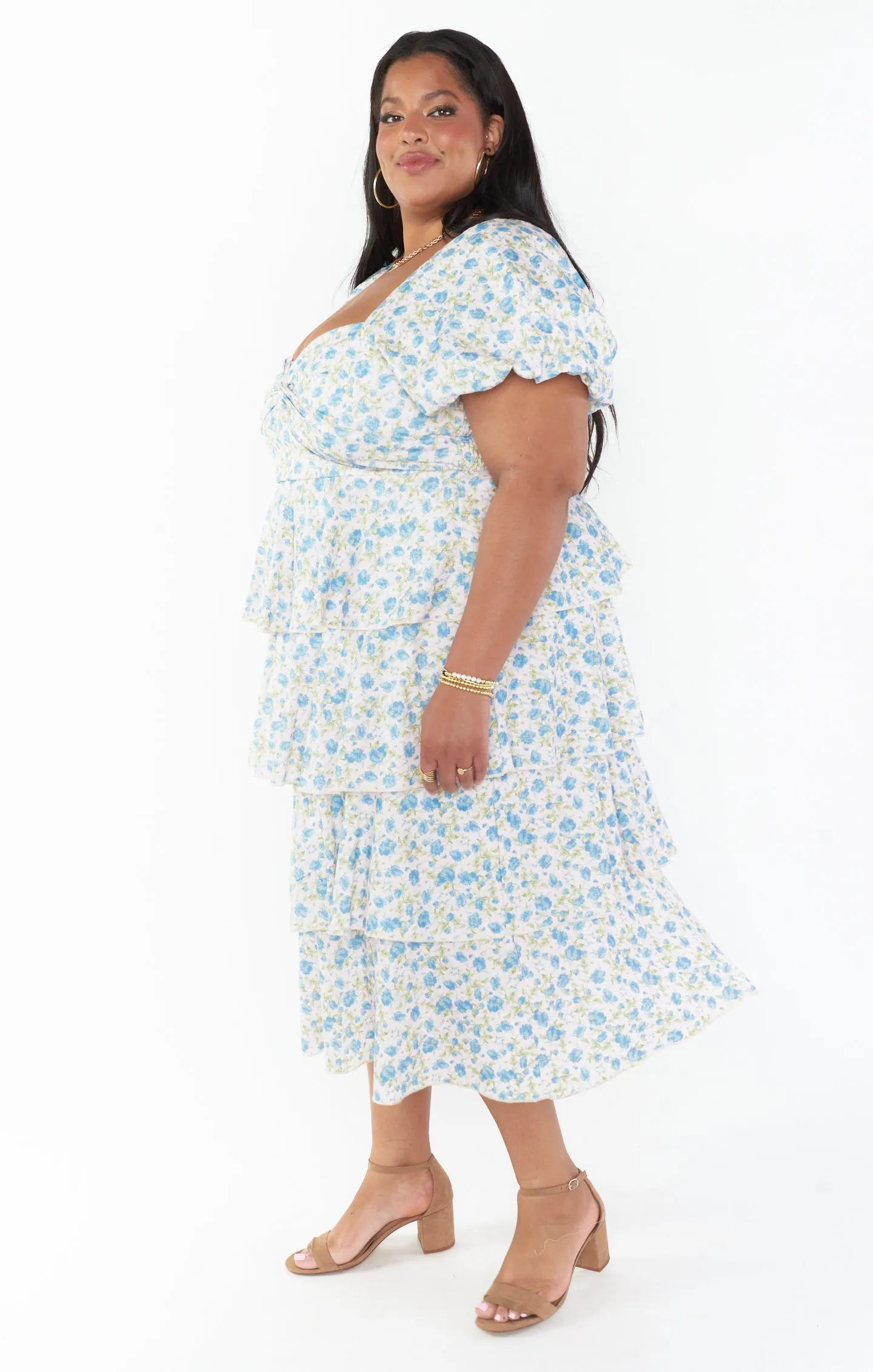 Robe Midi Va Va ~ Rose Charmant
