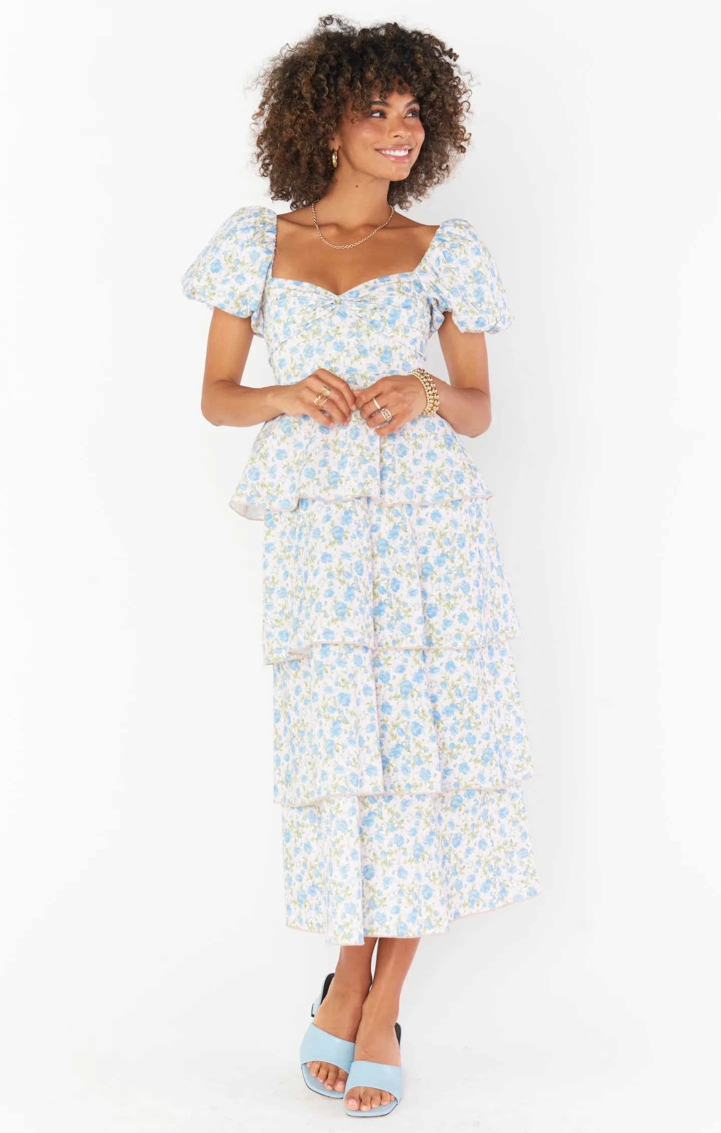 Robe Midi Va Va ~ Rose Charmant