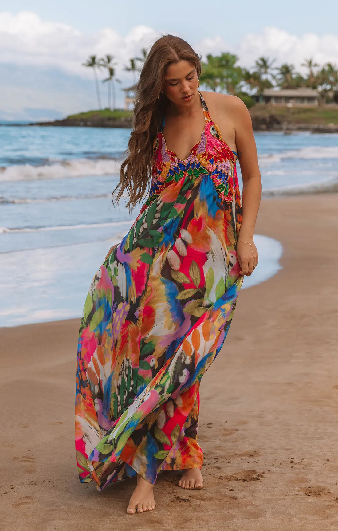 Robe longue Valentina ~ Minuit à Rio