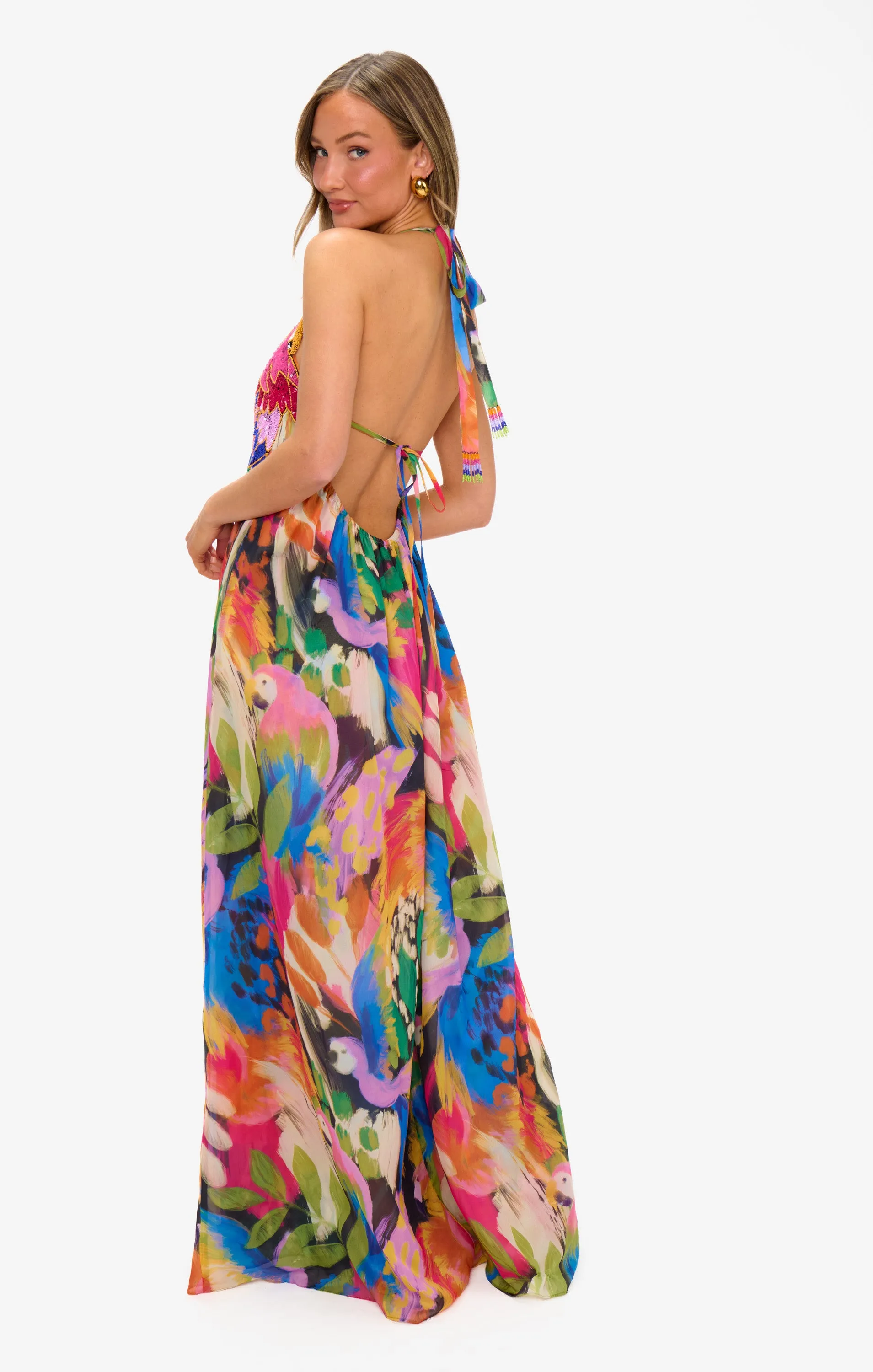 Robe longue Valentina ~ Minuit à Rio