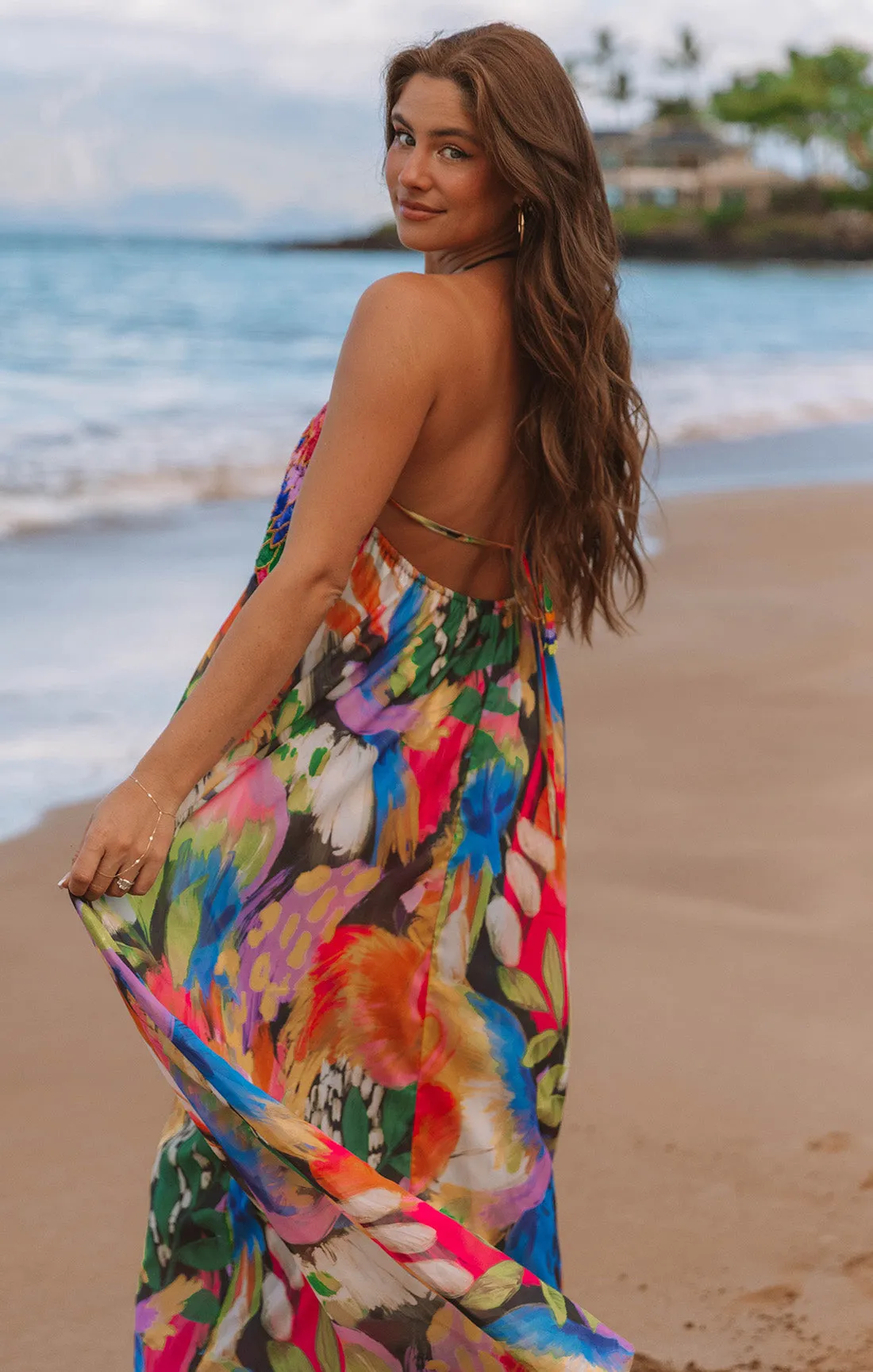 Robe longue Valentina ~ Minuit à Rio