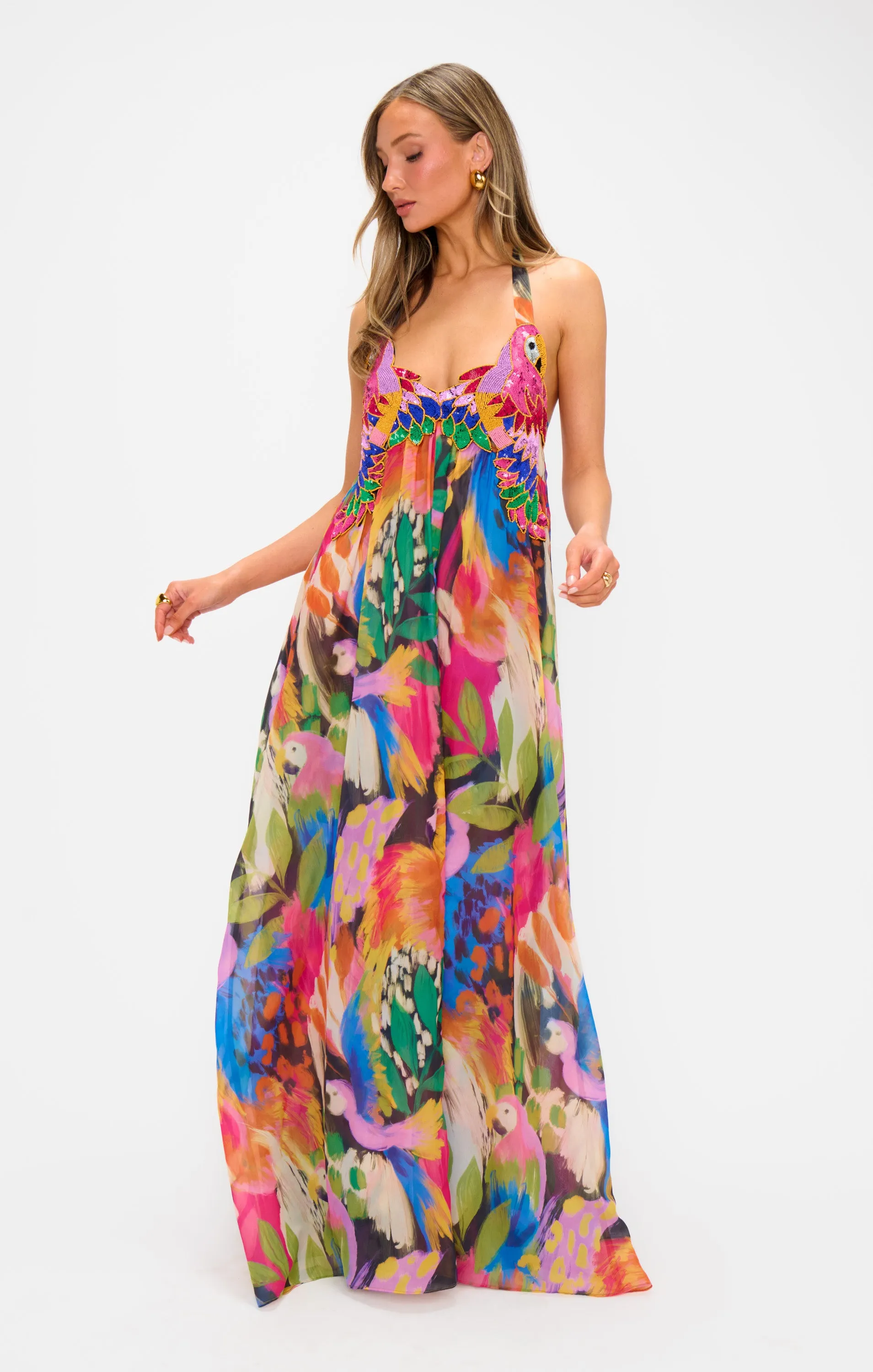 Robe longue Valentina ~ Minuit à Rio