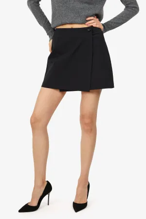 Jupe portefeuille noire Versace Taille 42
