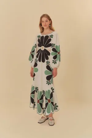 Robe Brodée Champêtre
