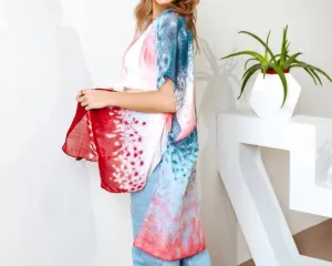 Kimono aquarelle Wanderer multicolore