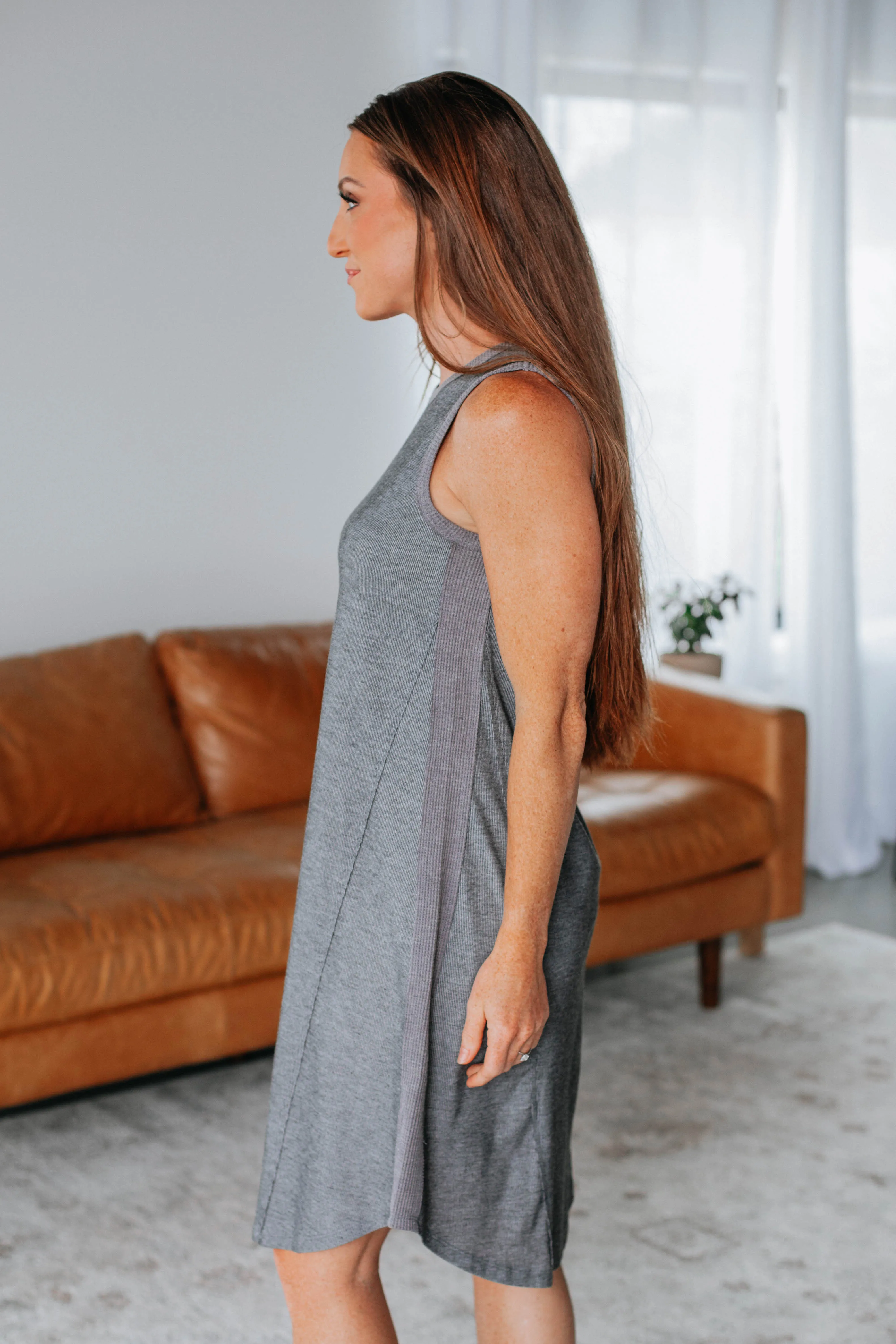 Robe tricotée Wayne - Charbon