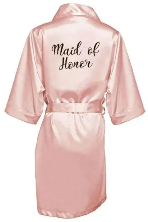 Chemises de nuit de mariée - Peignoir à motifs de lettres