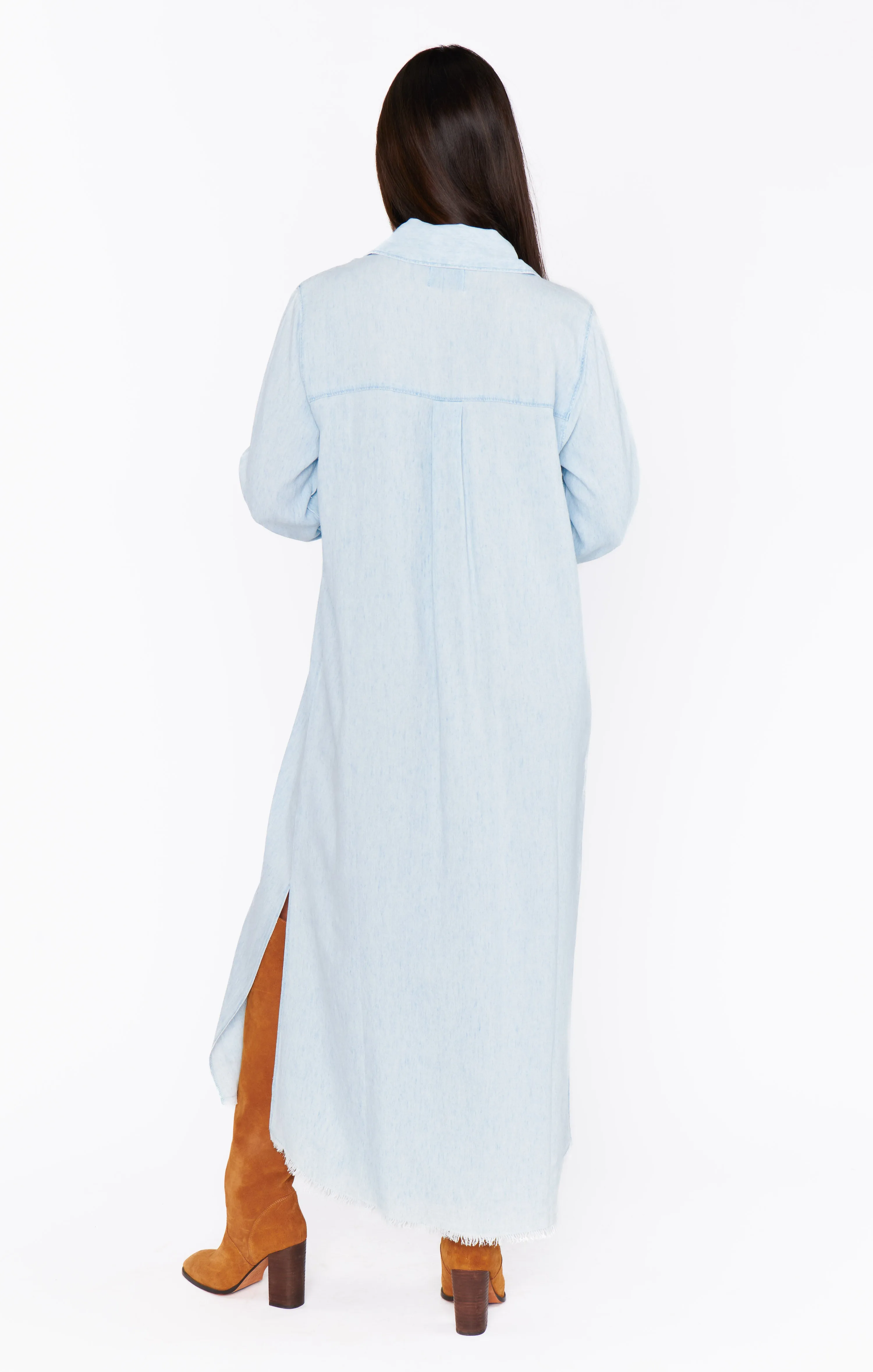 Robe longue Wilmington ~ Chambray clair