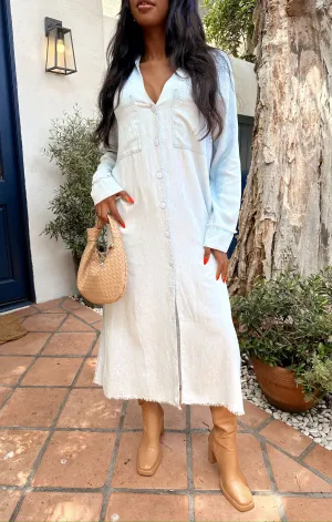 Robe longue Wilmington ~ Chambray clair