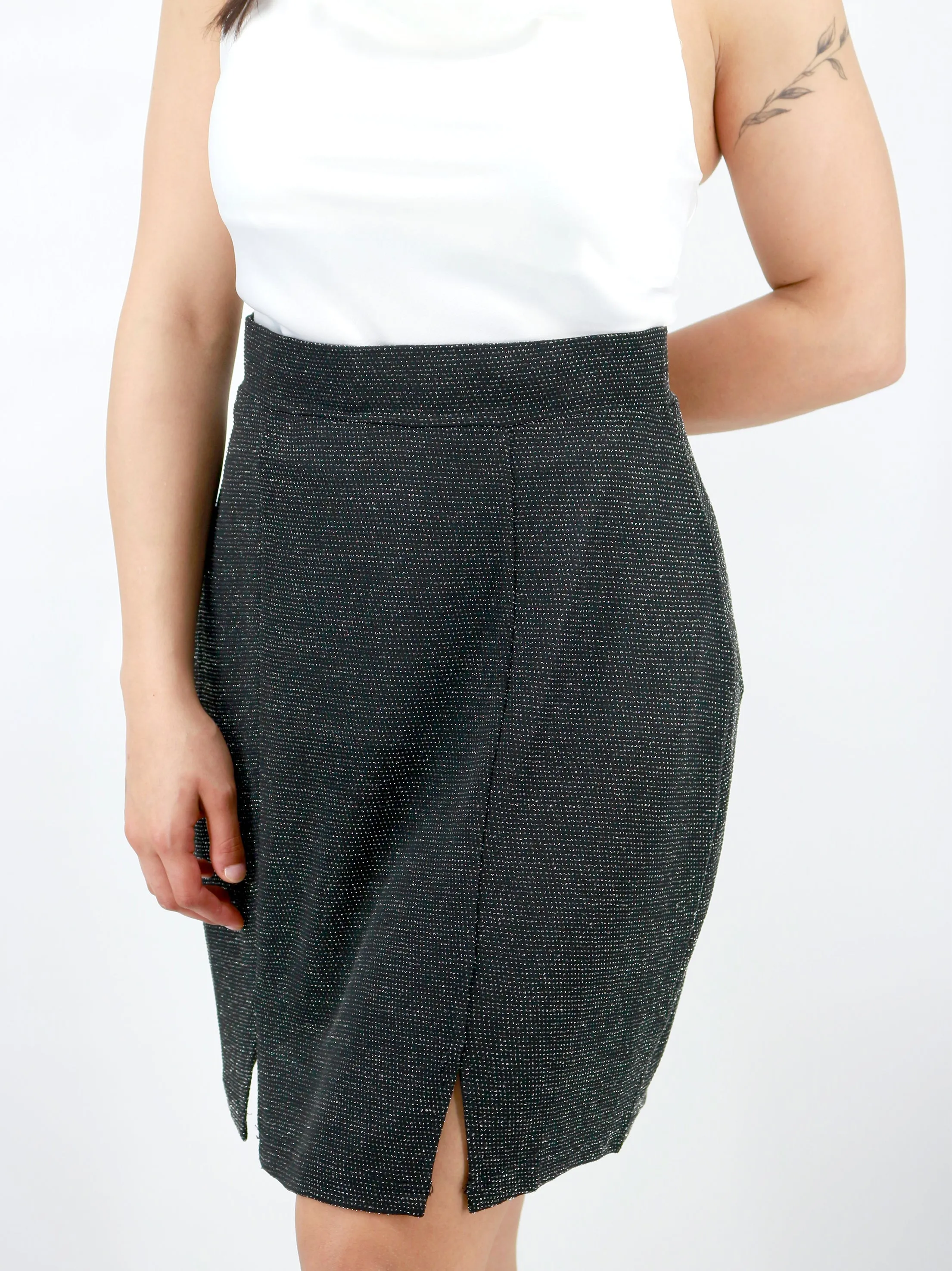 Jupe Brillant pour Femme, Noir