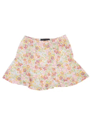 Jupe imprimée florale pour femme, multicolore